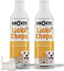 Lickochops Fatty Acid Liquid Supplement for Dogs & Cats, 8-oz bottle, 2 count