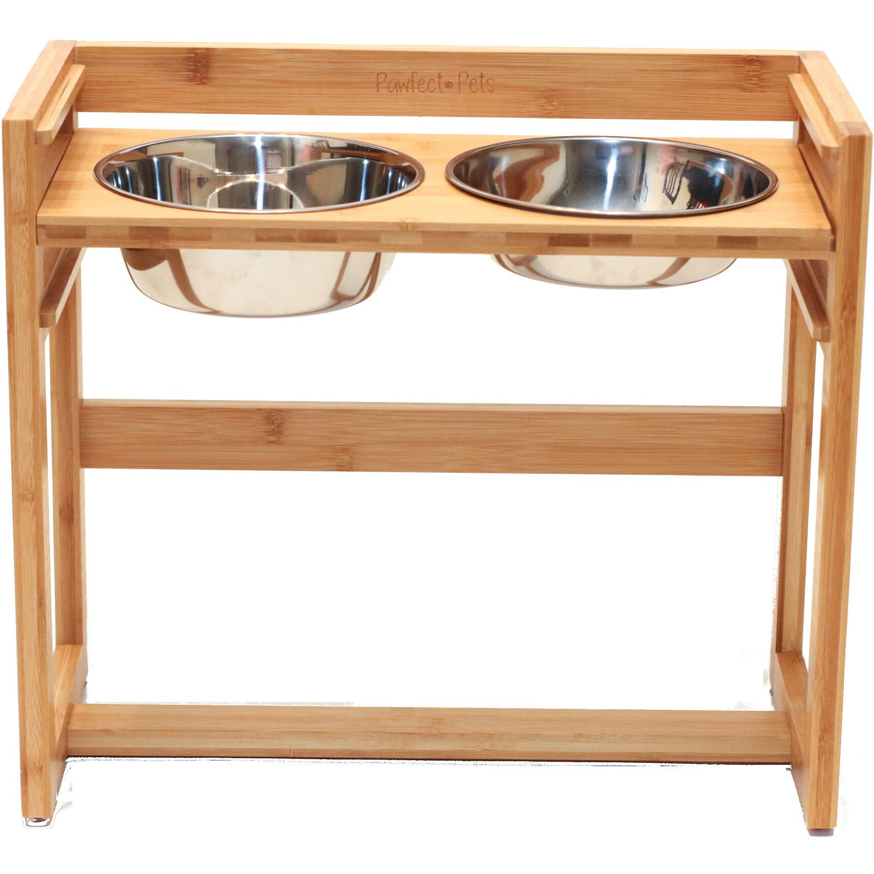Elevated Dog Bowls,Stainless Steel Raised Dog Bowls, Adjustable to 8  Heights(2.75 up to 20''),for Small, Medium, Large,Extra Large Sized Dogs  with 2 Stainless Steel Dog Bowls for Food & Water 