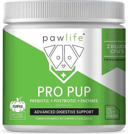 Pawlife Pumpkin Flavor Pro Pup Probiotics, Prebiotics & Enzymes Soft Chews Dog Supplement, 120 count slide 1 of 1