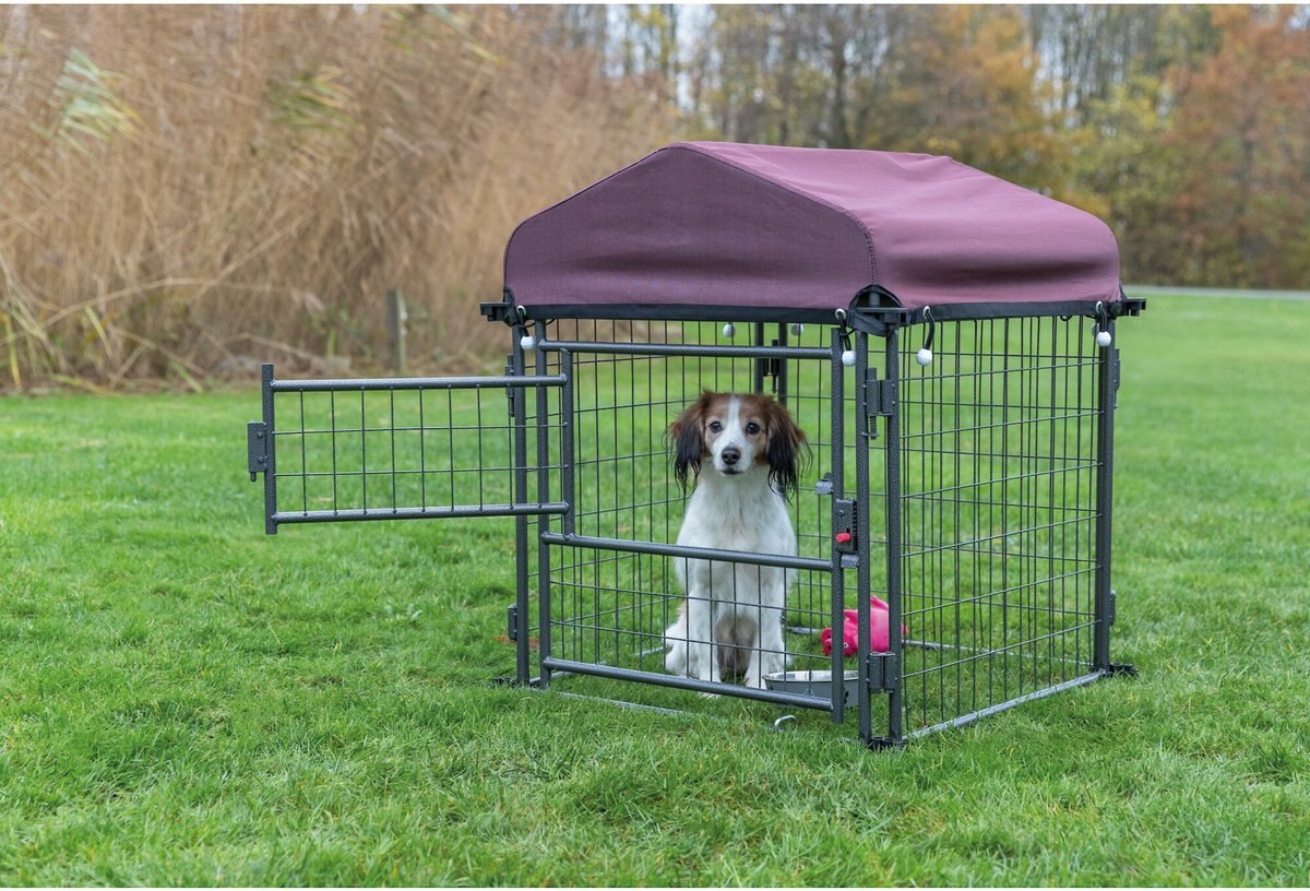 Wooflex Outdoor Dog Kennel, Black