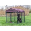 TRIXIE Deluxe Outdoor Dog Kennel with Cover & Secure Lock, Black ...