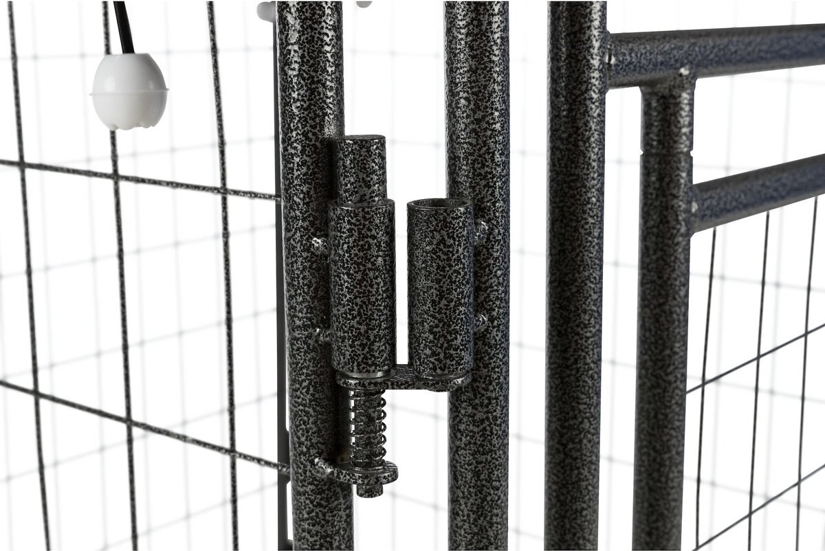 TRIXIE Deluxe Outdoor Dog Kennel with Cover & Secure Lock, Black