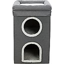 TRIXIE Saul 2-Story Cat Condo & Perch, Gray