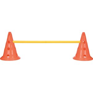 TRIXIE Dog Agility Hurdle Cone Set, Orange/Yellow