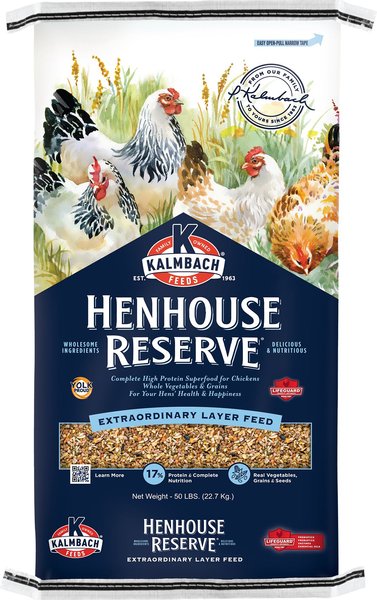 Kalmbach Feeds All Natural Henhouse Reserve Premium Layer Chicken Feed, 50-lb bag slide 1 of 6