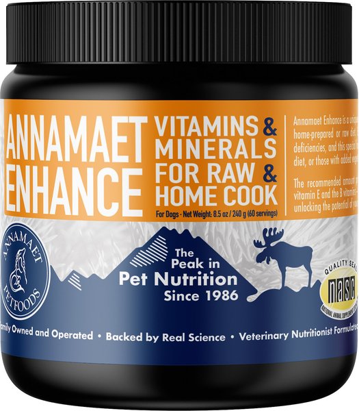 Annamaet Enhance Raw & Home Cook Meal Dog Vitamin & Mineral Supplement, 8.5-oz slide 1 of 5