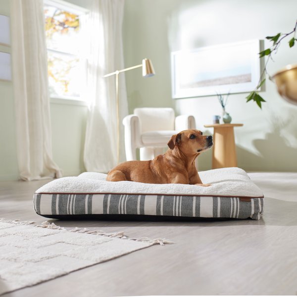 FRISCO Farmhouse Rectangular Gusset Dog Bed w/ Removable Cover, Large ...