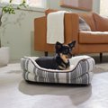 Frisco Farmhouse Double Bolster Dog & Cat Cuddler, Medium