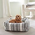 Frisco Farmhouse Deep Cuffed Cuddler Dog Bed, Medium