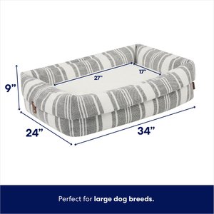 Frisco Farmhouse Deep Cuffed Cuddler Dog Bed, Large