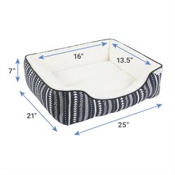 Frisco SW Stripe Rectangular Dog & Cat Cuddler, Medium slide 2 of 7