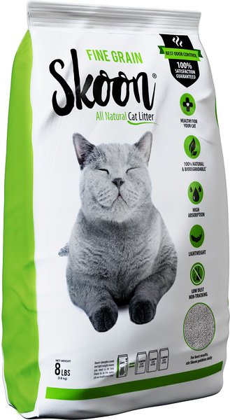 Skoon All Natural Fine-Grain Unscented Non-Clumping Cat Litter, 8-lb bag slide 1 of 6