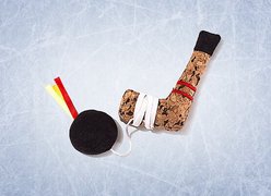 Litterbox.com Cork Hockey Set Cat Toy slide 1 of 5