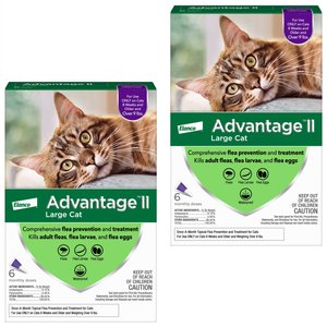 Advantage II Flea Spot Treatment for Cats, over 9 lbs, 12 Doses (12-mos. supply)