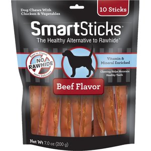 SmartBones SmartSticks Beef Chews Dog Treats, 20 count