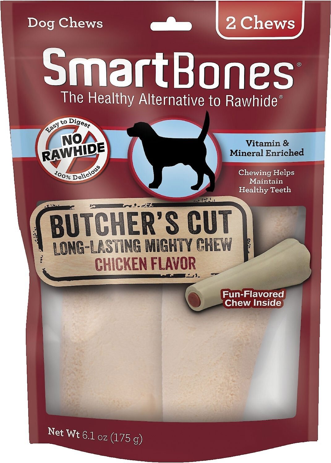 SmartBones Small Butcher's Cut Chicken Flavor Chews Dog Treats