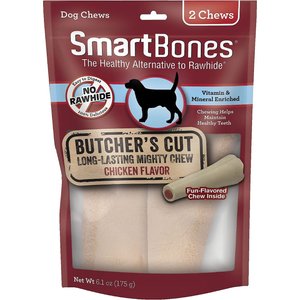 SmartBones Large Butcher's Cut Chicken Flavor Chews Dog Treats, 4 count