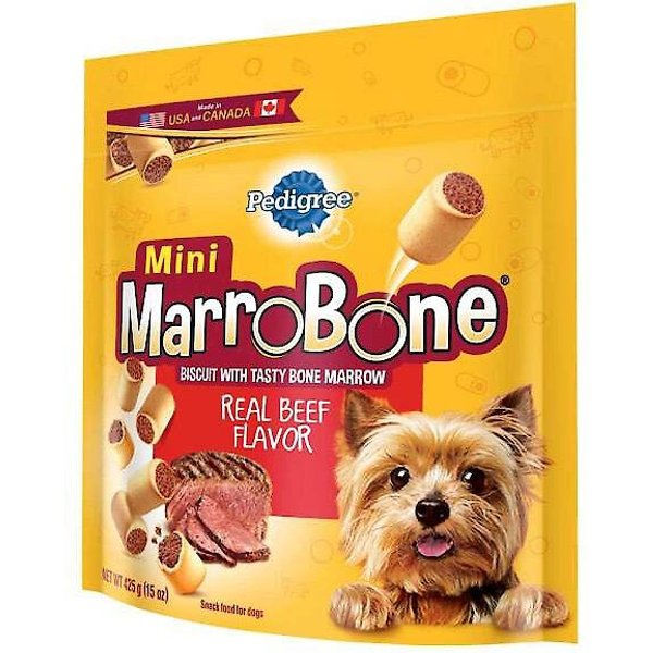 PEDIGREE Mini Marrobone Real Beef Flavor Biscuit Dog Treats, 15-oz bag ...