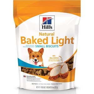Hill's Natural Baked Light Biscuits with Real Chicken Dog Treats, Small, bundle of 2