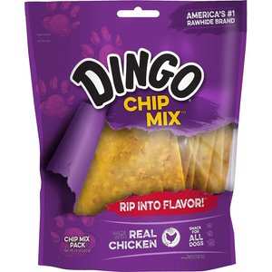 Dingo Chip Mix Dog Treats, 16-oz bag, bundle of 6
