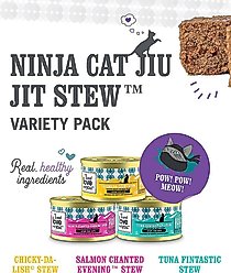 I and Love and You Chicky-Da-Lish, Salmon Chanted Evening and Tuna Fintastic Stew Variety Pack Canned Cat Food, 3-oz, case of 24 slide 2 of 9