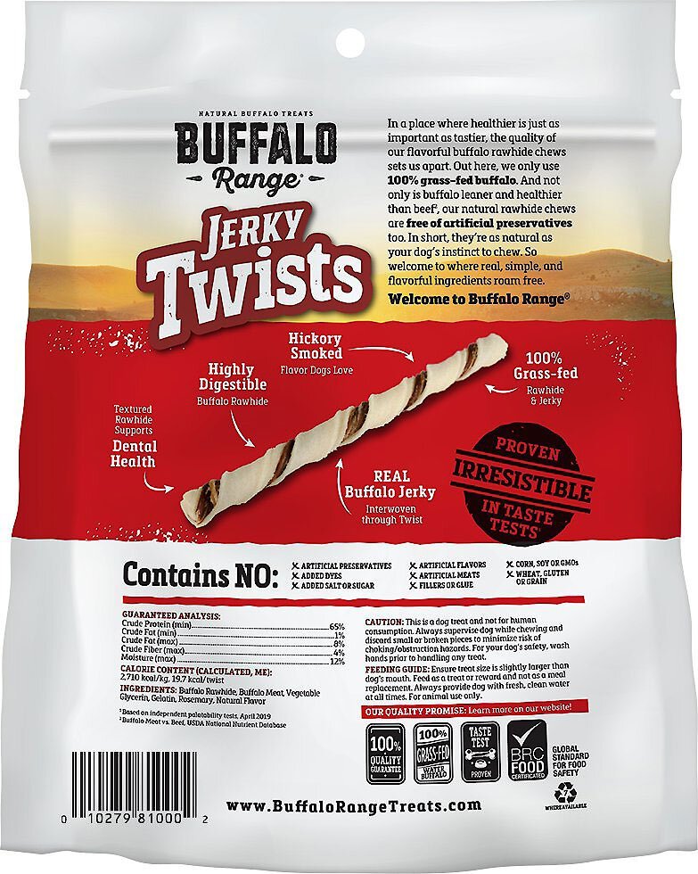 buffalo range dog treats