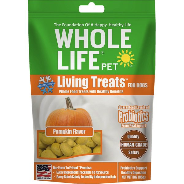 Whole Life Living Treats Beta Boost with Pumpkin Freeze-Dried Dog Treats