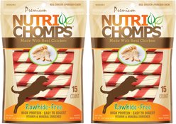 Nutri Chomps Chicken Twist with Flavor Wrap Dog Treats, 30 count