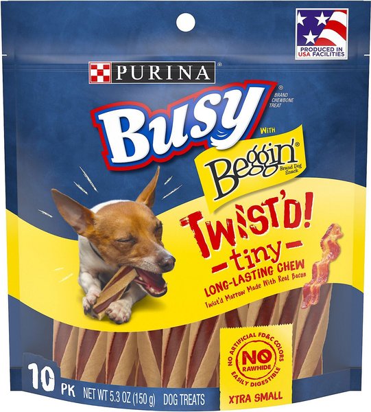 Busy Bone with Beggin' Twist'd! Tiny Dog Treats, 20 count slide 1 of 11