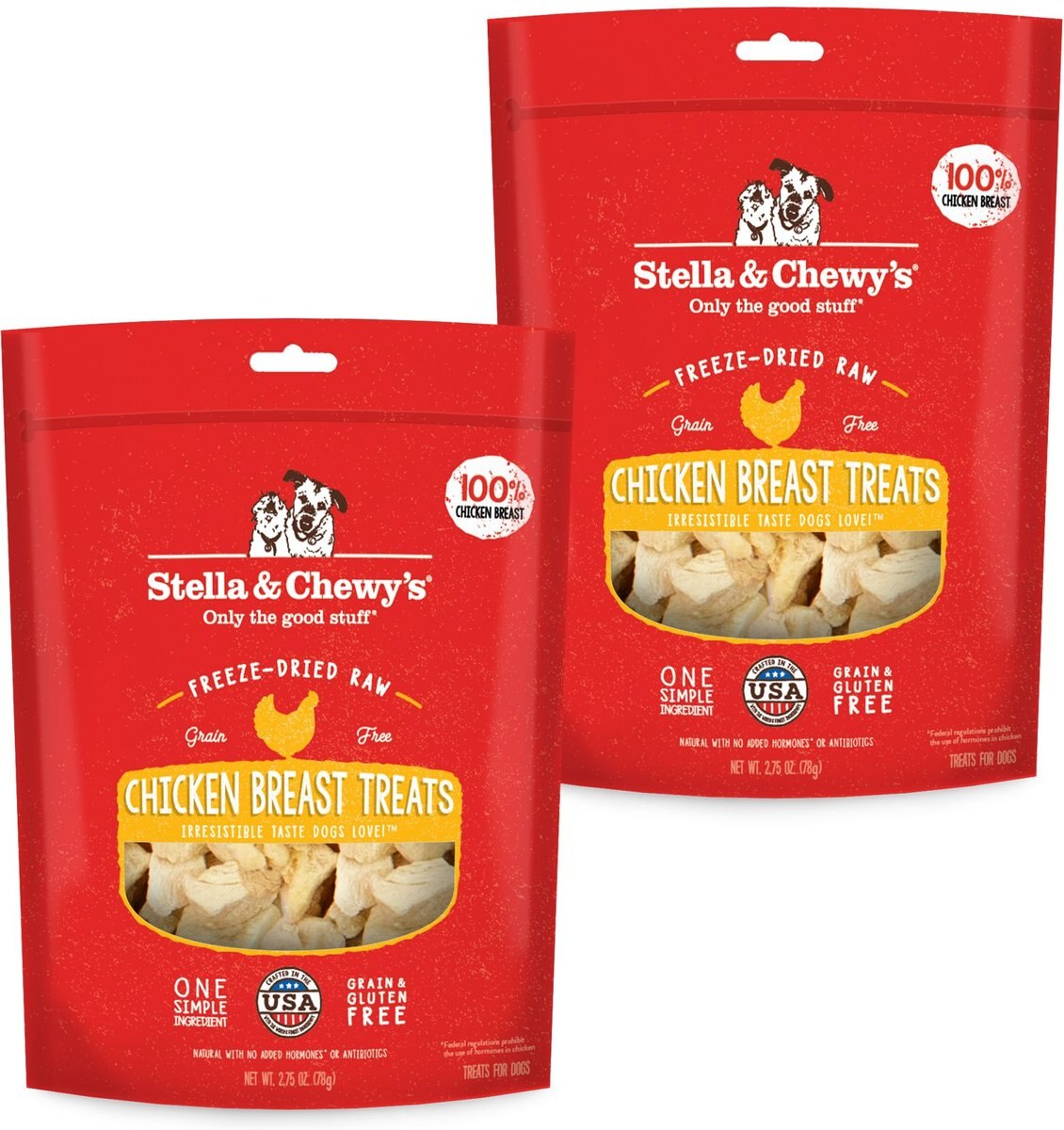 Stella & Chewy's Carnivore Kisses Chicken Breast Freeze-Dried Raw Dog Treats