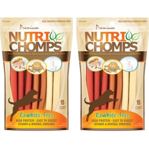 Nutri Chomps Assorted Flavor Mini Stick Dog Treats, 30 count