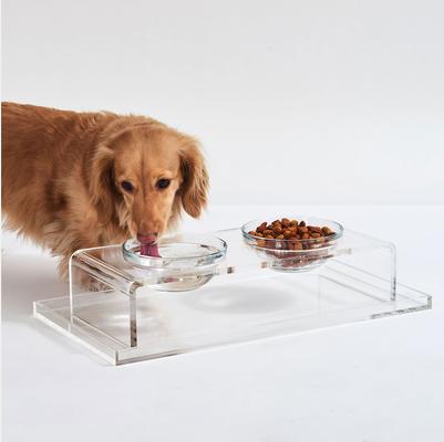Show full view: Hiddin Clear Acrylic Overflow Cat & Dog Tray, Small slide 5 of 6