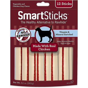 SmartBones SmartSticks Chicken Dog Treats, 24 count