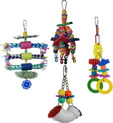 Super Bird Creations Bird Toy Bundle, Medium, 4 count