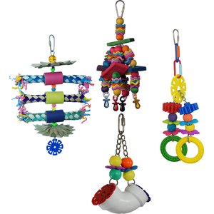 Super Bird Creations Bird Toy Bundle, Medium, 4 count