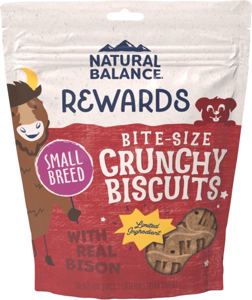 Natural Balance L.I.T. Limited Ingredient Grain-Free Treats Sweet Potato & Bison Formula Dog Treats, Small Breed, 8-oz bag, bundle of 2 slide 1 of 8