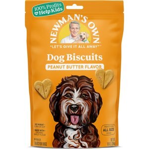 Newman's Own Peanut Butter Flavor Medium Size Dog Treats, 10-oz, bundle of 2