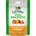 Greenies Pill Pockets Canine Chicken Flavor Dog Treats, Tablet Size, 60 count