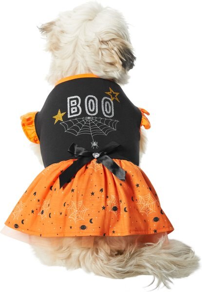 Frisco Boo Dog & Cat Dress, Medium slide 1 of 7