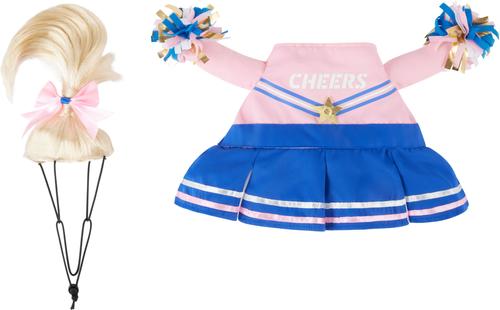 Show full view: Frisco Front Walking Cheerleader Dog & Cat Costume, Medium slide 5 of 10
