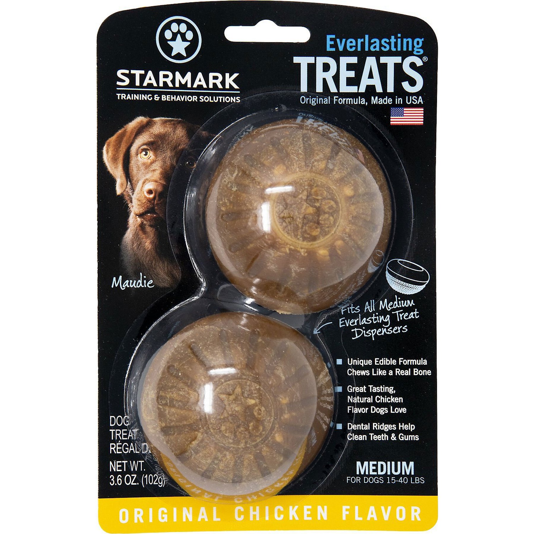 Starmark Everlasting USA Treat Dog Toy Stuffing Chewy Dog Treats - Chicken  - Small – Pet Life