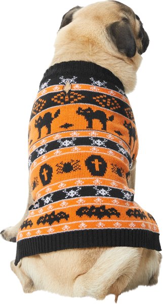 Frisco Fair Isle Pumpkin Dog & Cat Sweater, Large slide 1 of 8