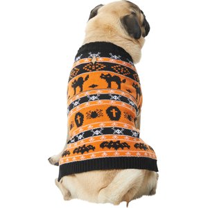Frisco Fair Isle Pumpkin Dog & Cat Sweater, Small