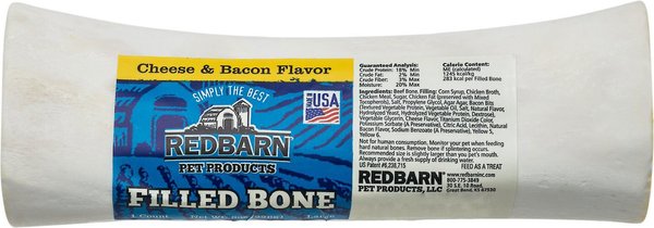 Redbarn Large Cheese n' Bacon Filled Bones Dog Treats, 2 count slide 1 of 6