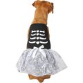 Frisco Silver Metallic Skull Dog & Cat Dress, Small