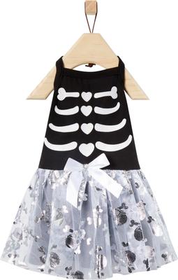 Show full view: Frisco Silver Metallic Skull Dog & Cat Dress, XXX-Large slide 3 of 8