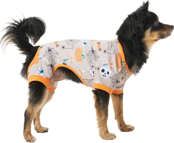 Frisco Spooky Printed Dog & Cat Jersey PJs, X-Small slide 1 of 8