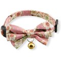 Necoichi Hanami Bow Tie Breakaway Cat Collar, Pastel Pink