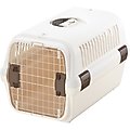 Richell Traveler Dog & Cat Carrier, White & Beige, Medium