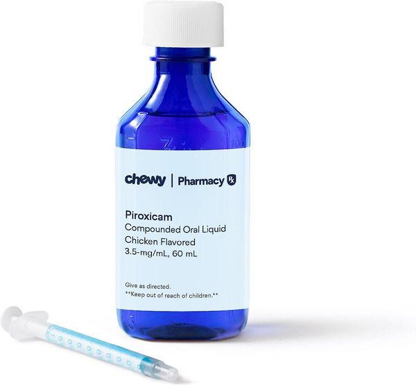 Piroxicam Compounded Oral Liquid Chicken Flavored for Dogs & Cats, 3.5-mg/mL, 60 mL slide 1 of 9